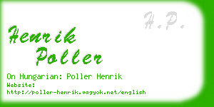 henrik poller business card